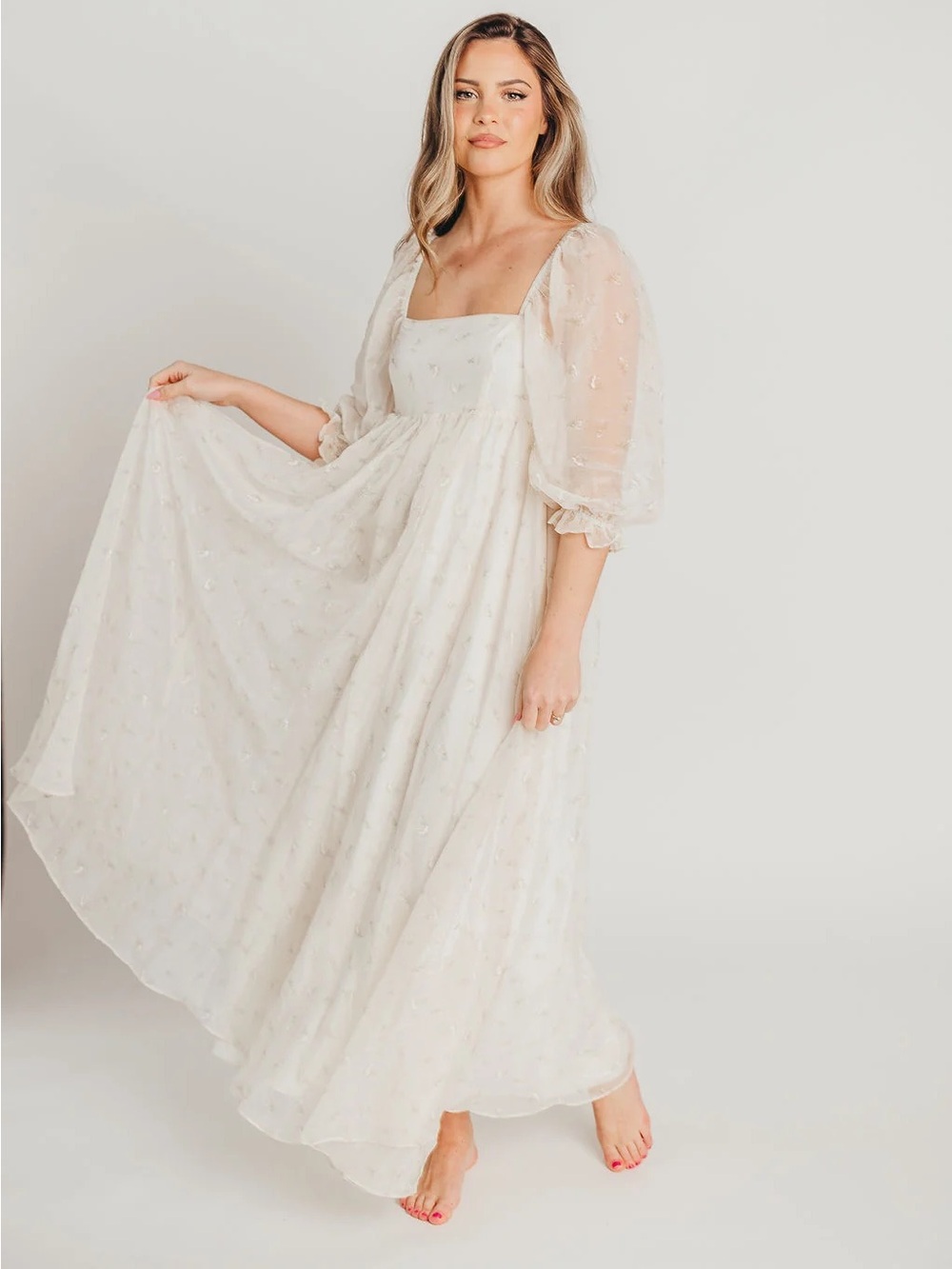 Worth Collective - Mona Maxi Dress in Butter Floral - Bump friendly!